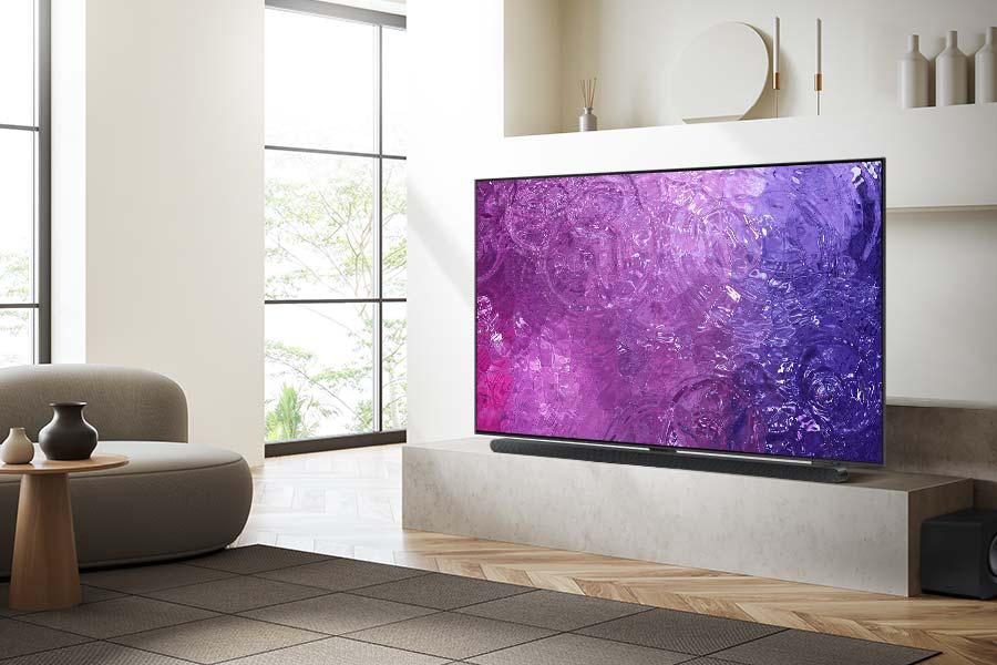 TV SMART TV, 85 SAMSUNG QLED NEO Tizen) cm, Zoll / UHD 4K, 214 GQ85QN90C (Flat,