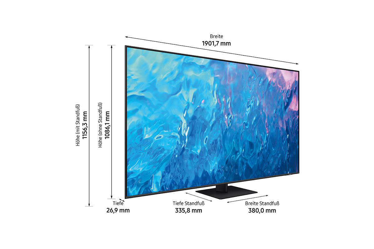 SAMSUNG GQ85Q70CAT QLED TV (Flat, 85 Zoll / 214 cm, UHD 4K, SMART TV, Tizen)