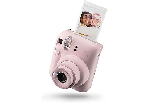 Cámara instantánea - Fujifilm Instax Mini 12, 62× 46 mm, Flash, Rosa pastel