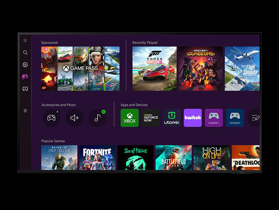 SAMSUNG GU43CU8589 LED TV (Flat, 43 Zoll / 108 cm, UHD 4K, SMART TV, Tizen)