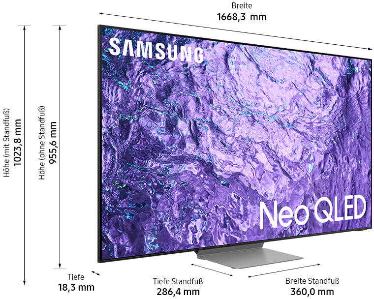 SAMSUNG QE75QN700CT - TV (75 ", UHD 8K, Neo QLED)