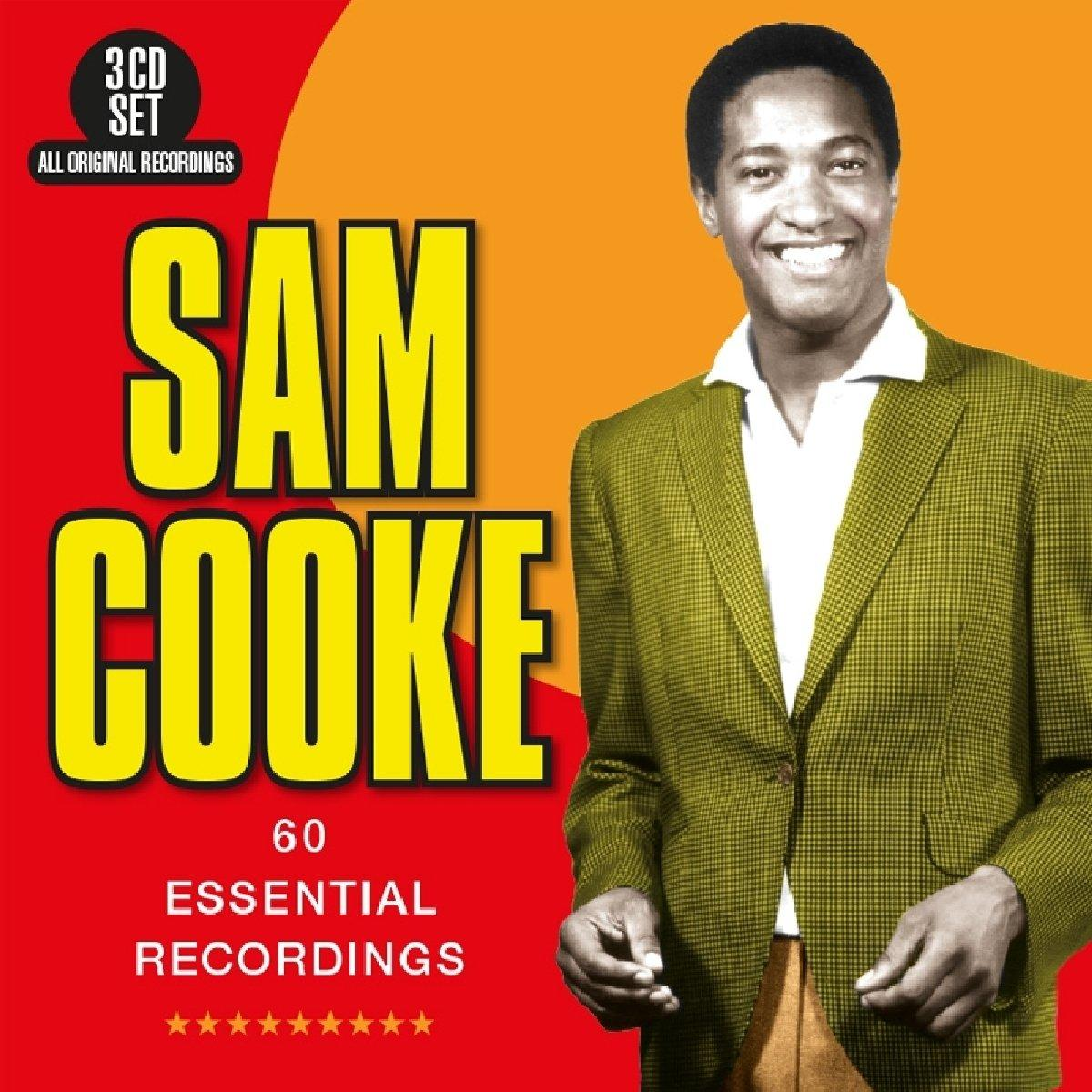CD borító Sam Cooke-kal öltönyben, a lemez címével, piros és narancssárga háttérrel.