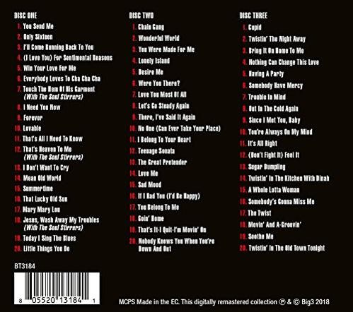 Több lemezes album hátlapja, számokkal és vonalkóddal.