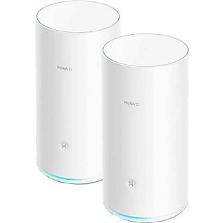 Router - HUAWEI Wifi Mesh 2-pack Sistema Wi-fi Mesh, triple banda, 2200 Mbps, HomeSec, Huawei Share, Blanco