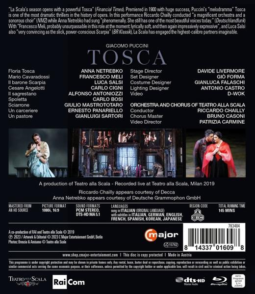 Netrebko/Salsi/Meli/Antoniozzi/+ - Tosca  - (Blu-ray)