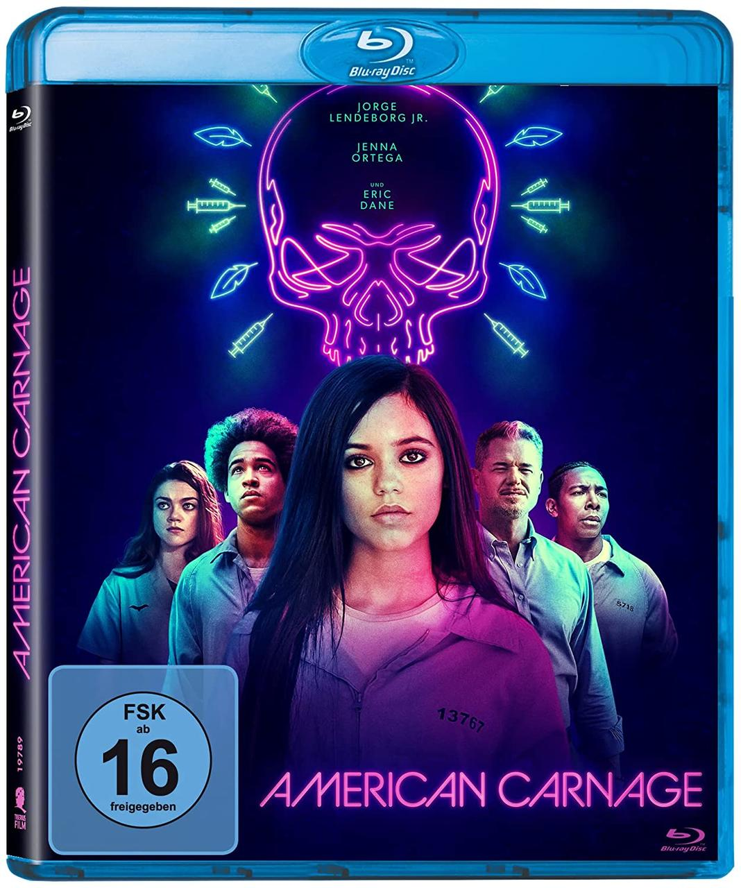 Blu-ray-Cover. Personen sind auf dem Cover, über ihnen ein Totenkopf und Nadeln.