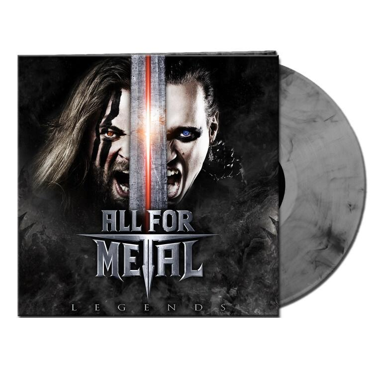 All For Metal - Legends ) (Vinyl) Marbled - (Ltd.Gtf.Silver/Black Vinyl