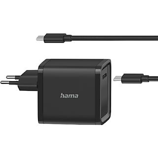 Cargador - Hama 200005, Fuente alimentación + Cable USB-C, 2 m,  Negro