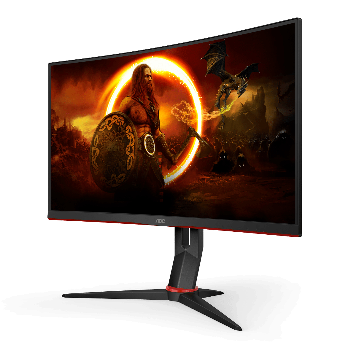 AOC C27G2ZU/BK Curved 27 Zoll  Full-HD  Monitor  0,5 ms Reaktionszeit  