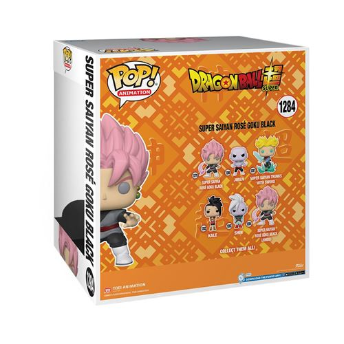 Una caja Funko Pop con un personaje de Dragon Ball Super.