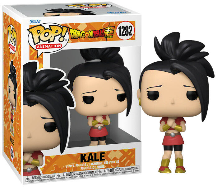 Una figura Funko Pop de Kale de Dragon Ball Super, en su caja original.
