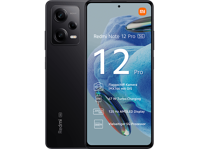 XIAOMI Redmi Dual Black Pro 12 Midnight Note SIM