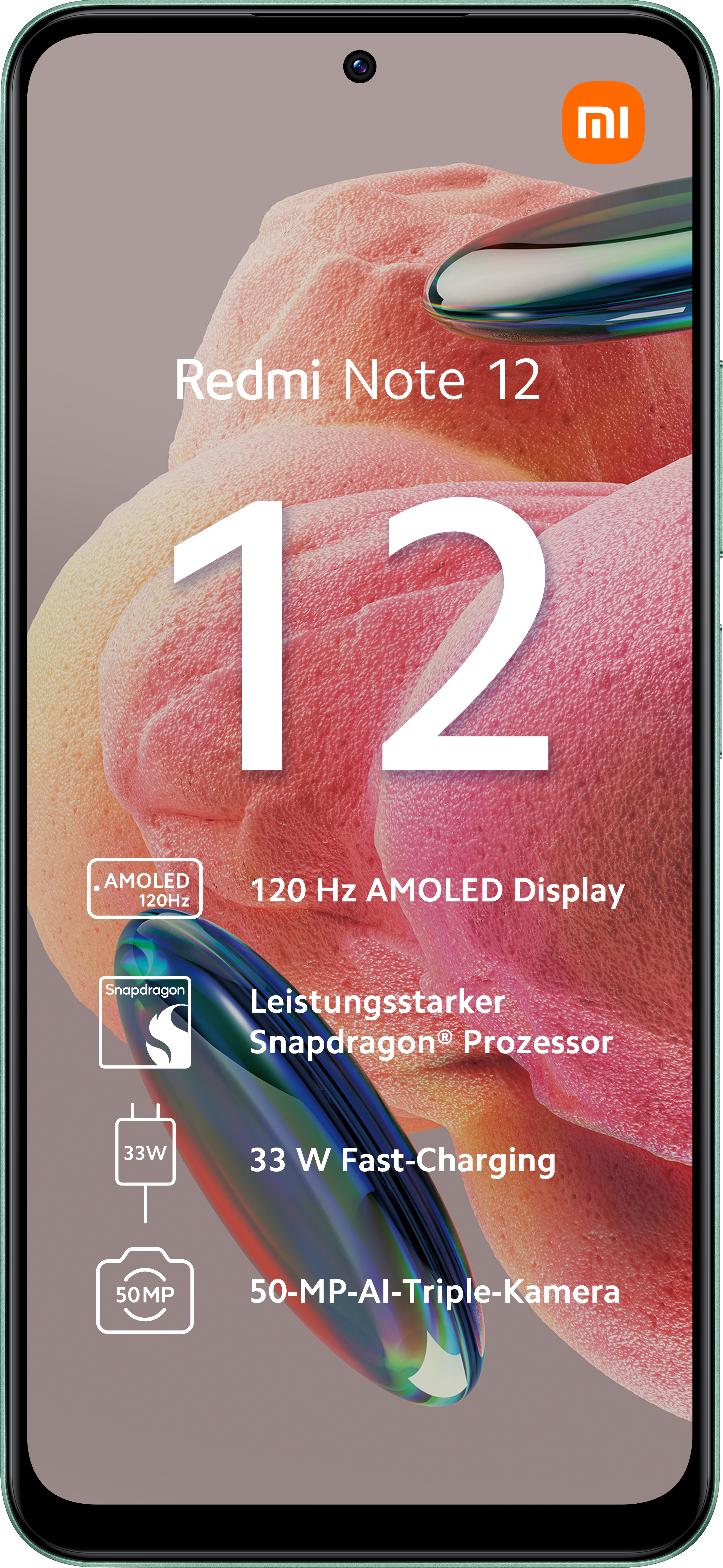 Lila Smartphone mit Ladekabel und SIM-Karten-Auswurfstift auf weißem Hintergrund.