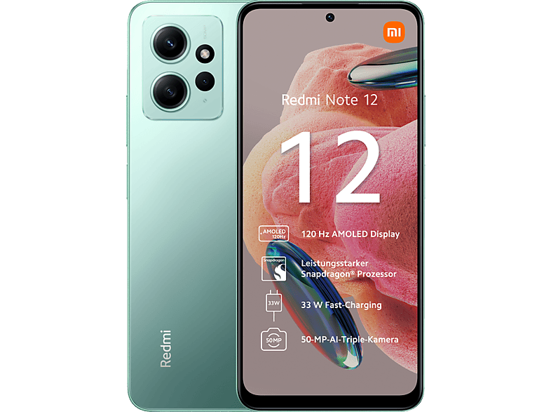 Xiaomi Redmi Note 12 128 Gb Mint Green Dual Sim Smartphone 128 Mint Green Kaufen Saturn 5469