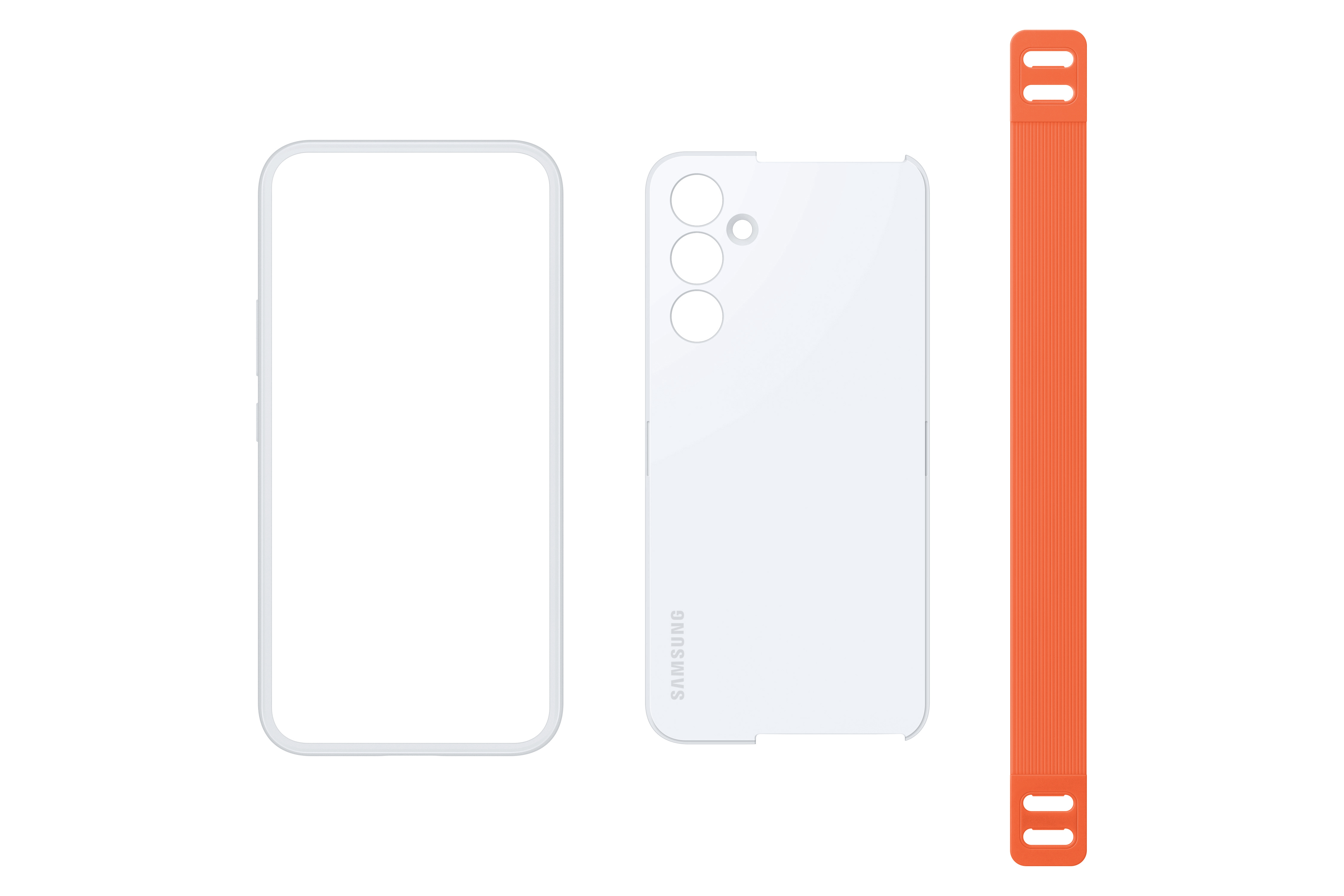 SAMSUNG Haze Grip Case, Galaxy Samsung, Backcover, 5G, White A54