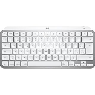 Teclado inalámbrico - Logitech MX Keys Mini, Para Apple Mac/Windows, Bluetooth, Retroiluminación, Botones easy-switch, USB-C, Carga rápida, Gris