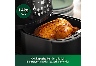 PHILIPS HD9285/96 Airfryer 5000 Serisi XXL Connected Fritöz Siyah_2