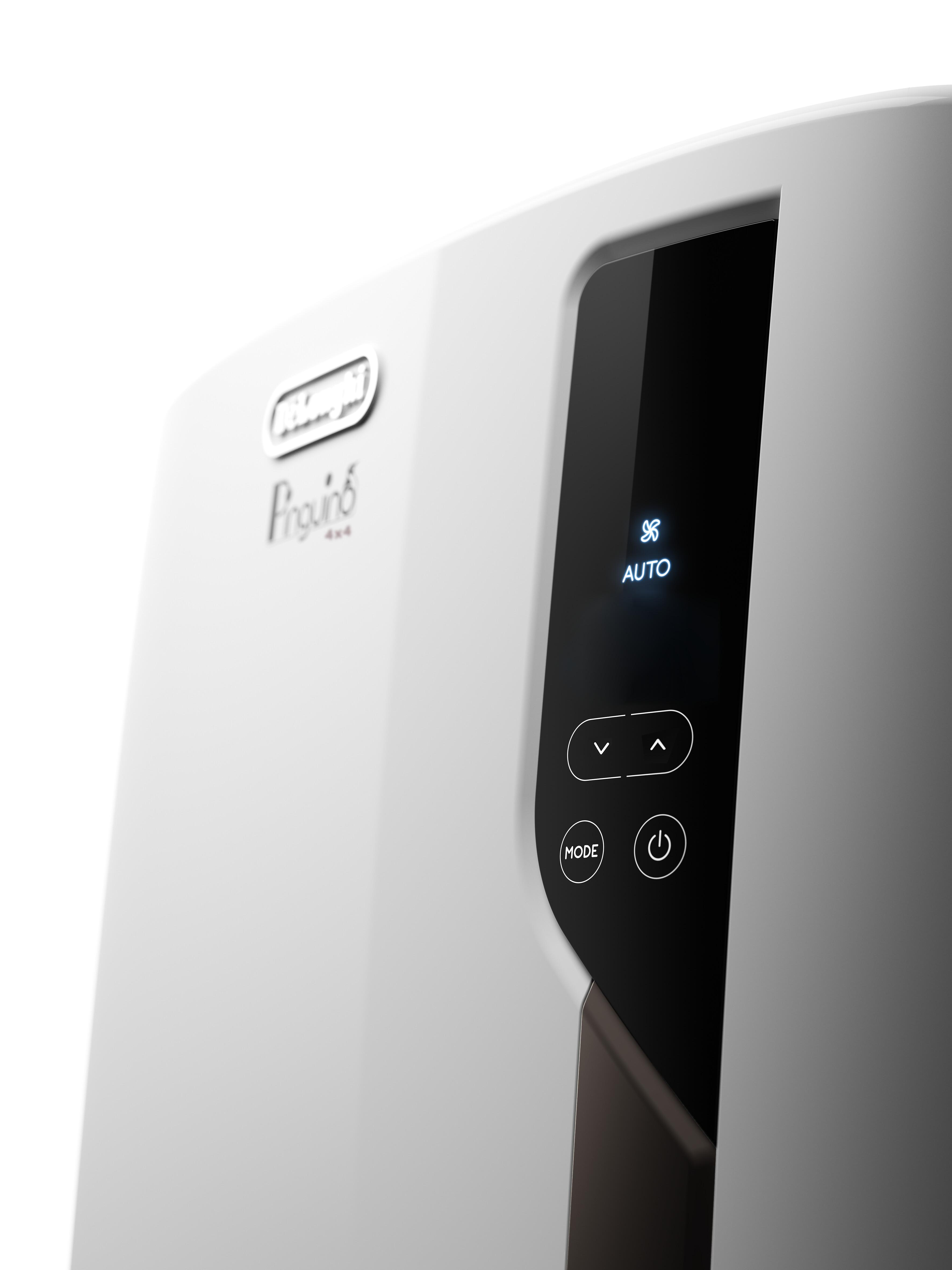 DE LONGHI PAC EL92 HP Pinguino Mobiles Klimagerät (Max. Raumgröße: 85 m³, EEK: A+, 9000 BTU/h, Weiß)
