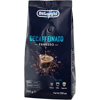 Café en grano - De'Longhi Descafeinado DLSC603, 50 % Arábica, 50 % Robusta, 250 g