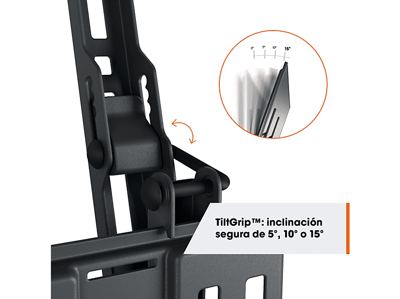 Soporte TV - Vogels TVM1419, 32" 65", Inclinable, VESA 100 mm x 400 mm, Negro
