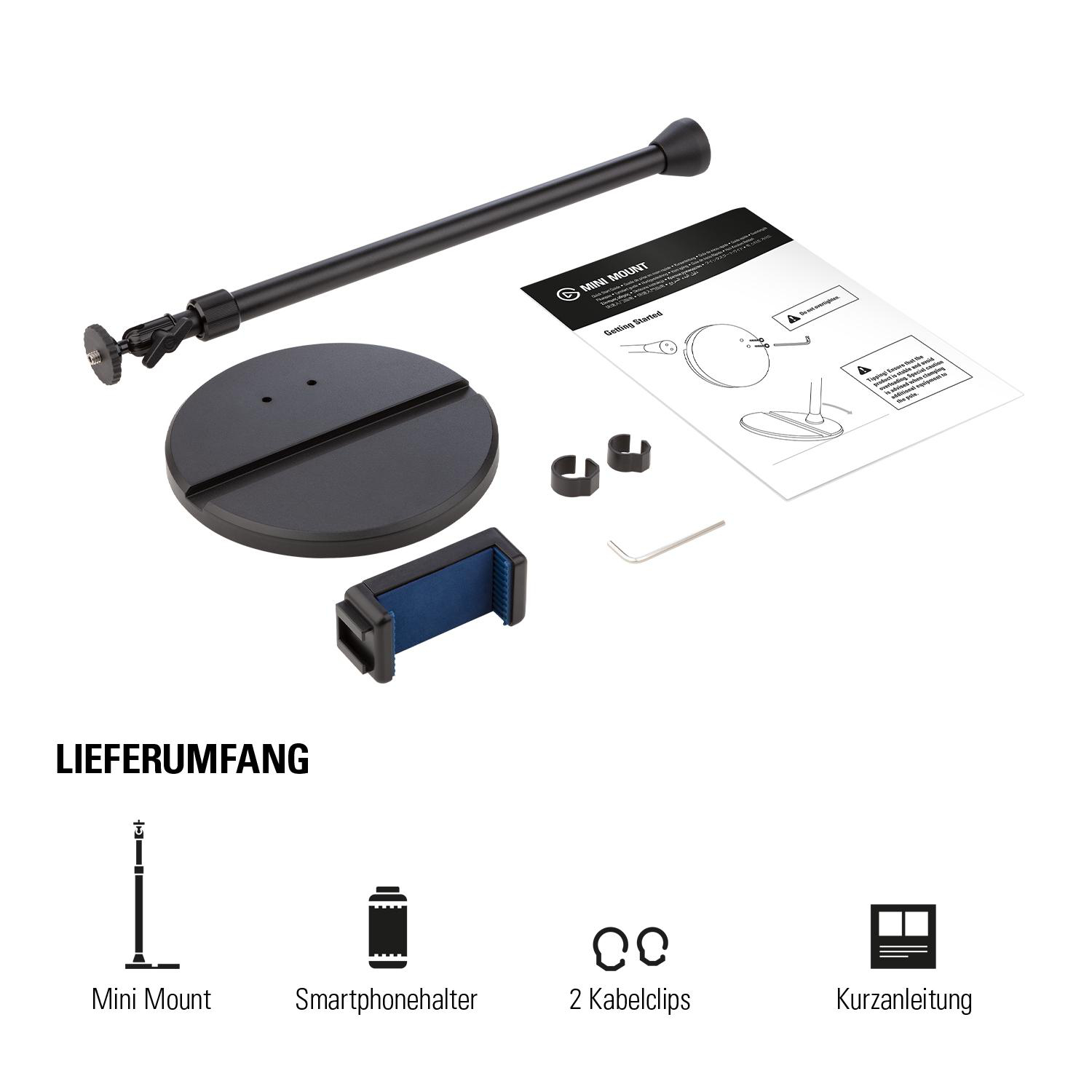 ELGATO Mini Mount, Schreibtisch-Montagesystem, Schwarz