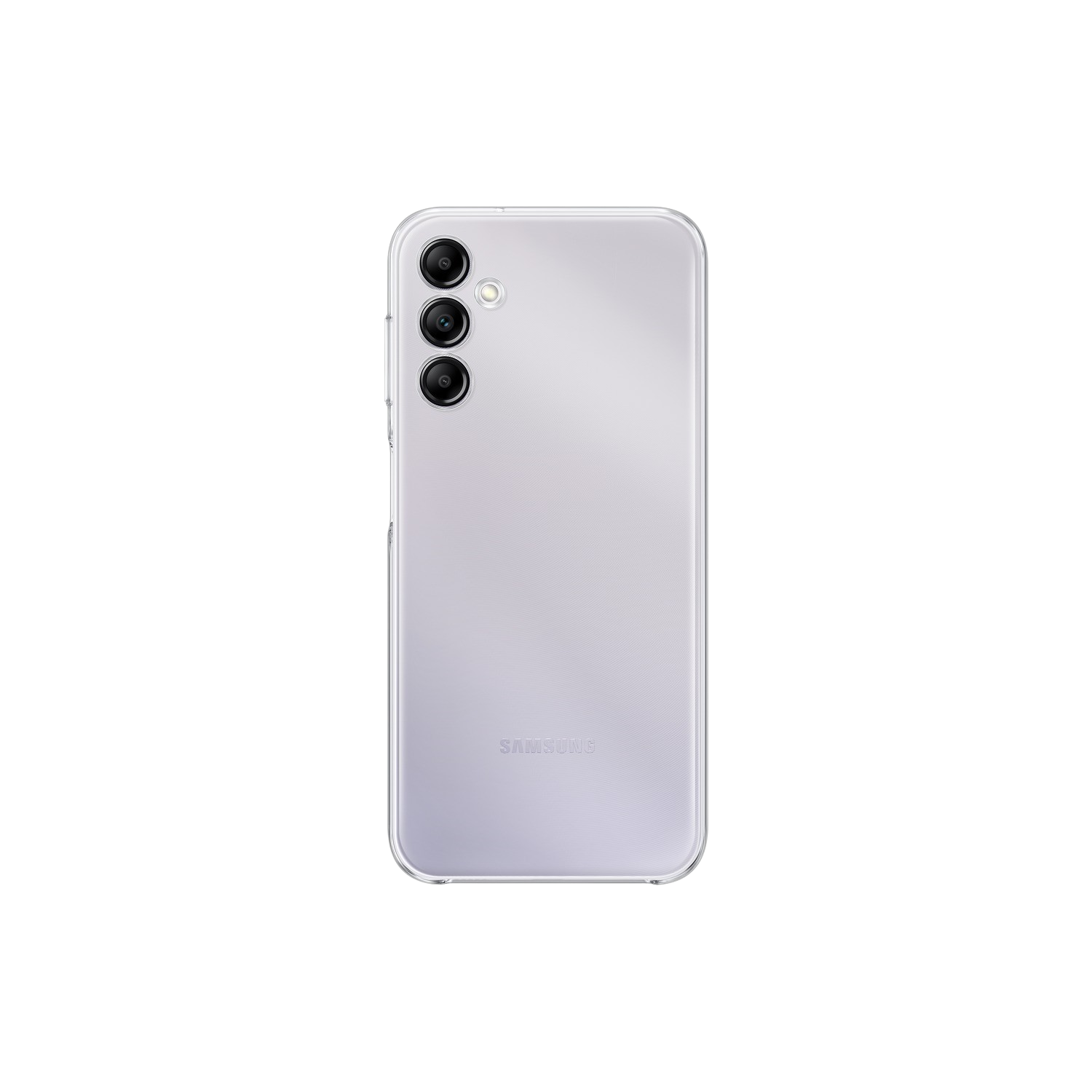 Dos du téléphone Samsung Galaxy A34 5G, couleur lavande, triple caméra.