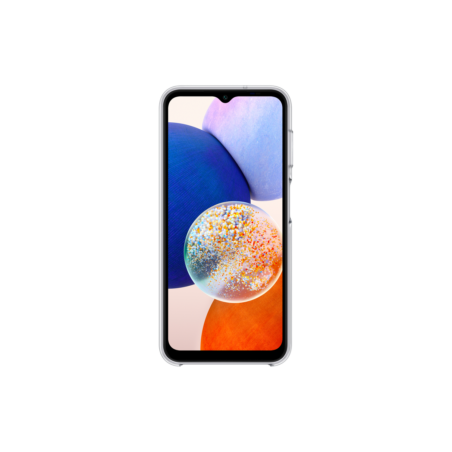 Arrière d'un smartphone avec trois caméras et le logo Samsung, sur une surface noire.