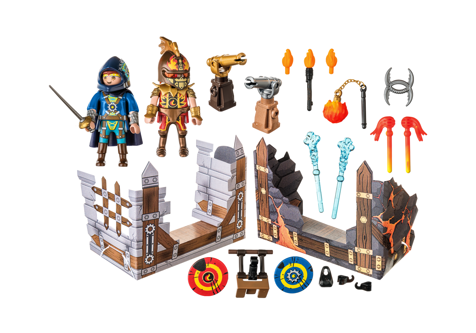 PLAYMOBIL 71212 Novelmore vs. Burnham Raiders - Zweikampf Bausatz, Mehrfarbig