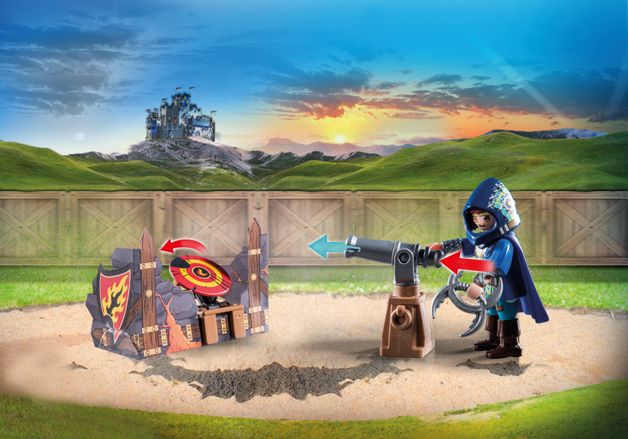 PLAYMOBIL 71212 Novelmore vs. Burnham Raiders - Zweikampf Bausatz, Mehrfarbig