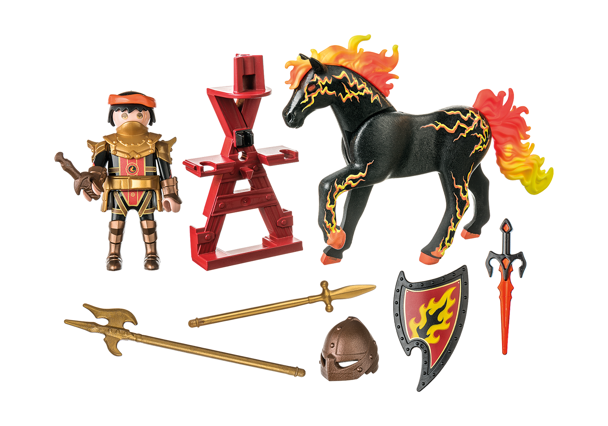 PLAYMOBIL 71213 Burnham Raiders - Feuerritter Bausatz, Mehrfarbig