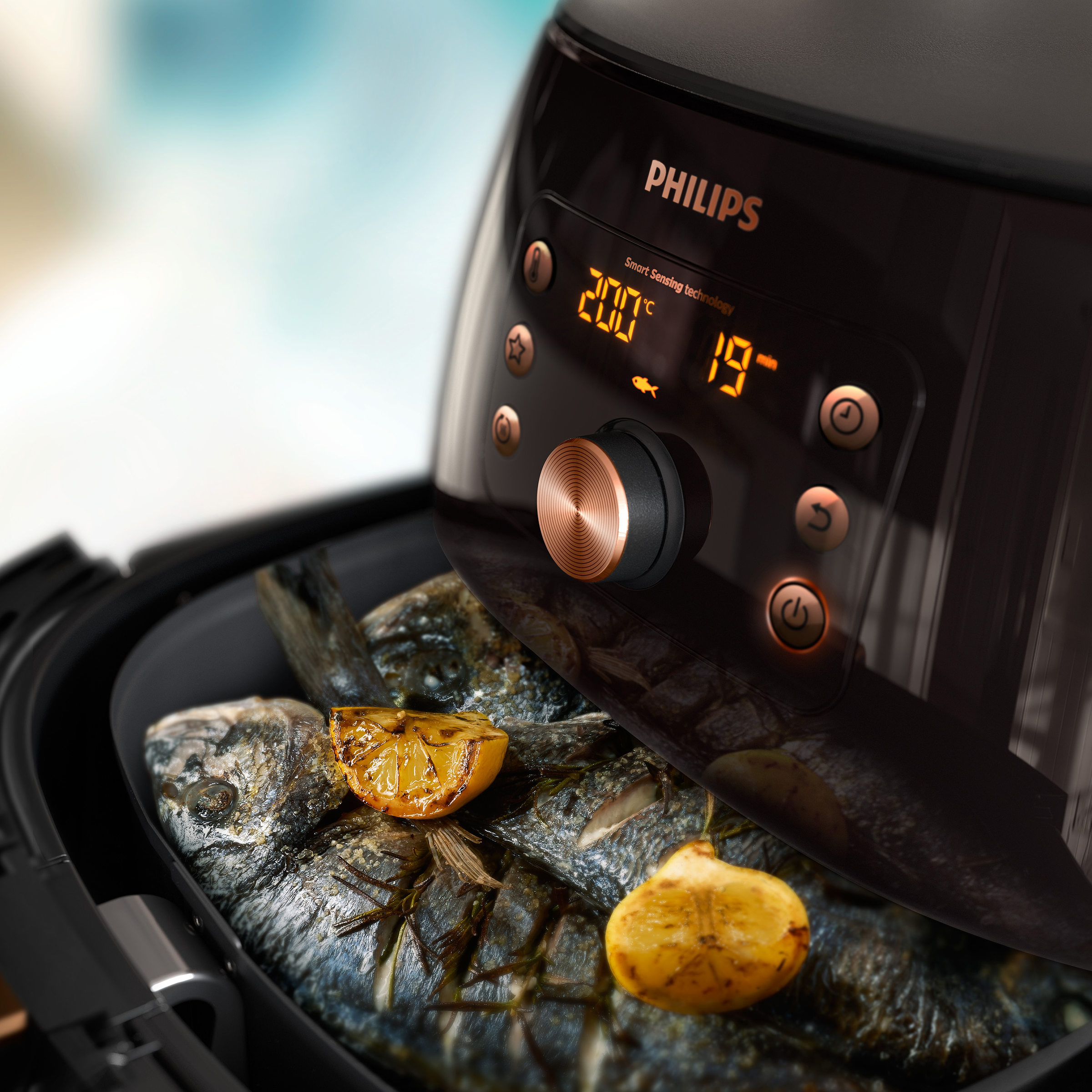 PHILIPS HD9867/90 Prémium Airfryer XXL Forrólevegős sütő 