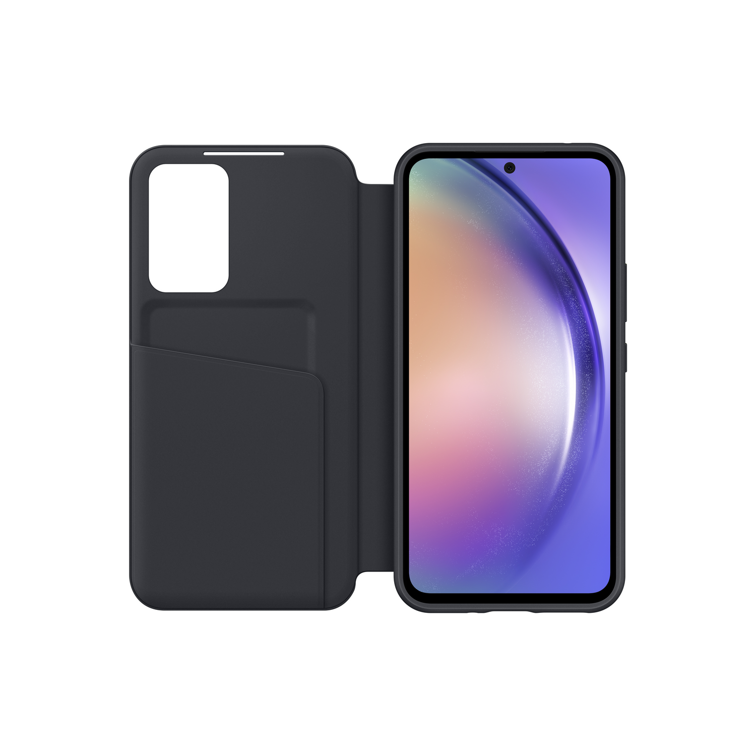SAMSUNG Flip cover Smart View Wallet Galaxy A54 5G Zwart (EF-ZA546CBEGWW)