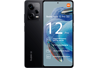 XIAOMI Redmi Note 12 Pro 5G - Smartphone (6.67 ", 128 GB, Nero mezzanotte)