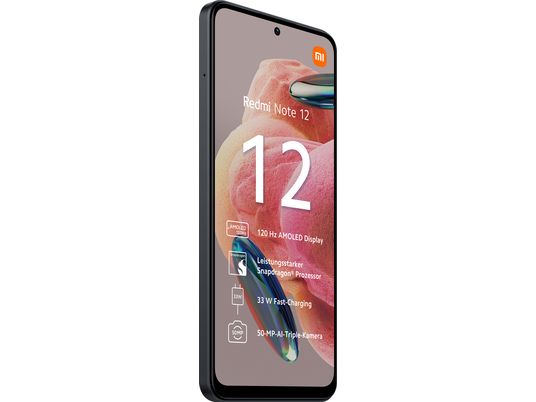 XIAOMI Redmi Note 12 4G - Smartphone (6.67 ", 128 GB, Onyx Gray)