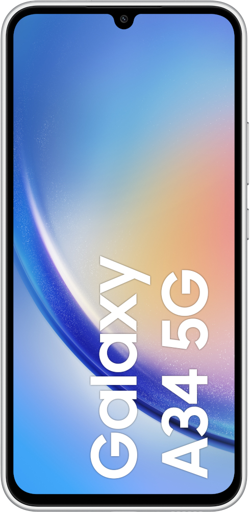SAMSUNG Smartphone Galaxy A34 5G 128 GB Awesome Silver (64639986)