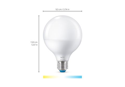 Bombilla LED inteligente E27 globo 13W con wifi y Bluetooth