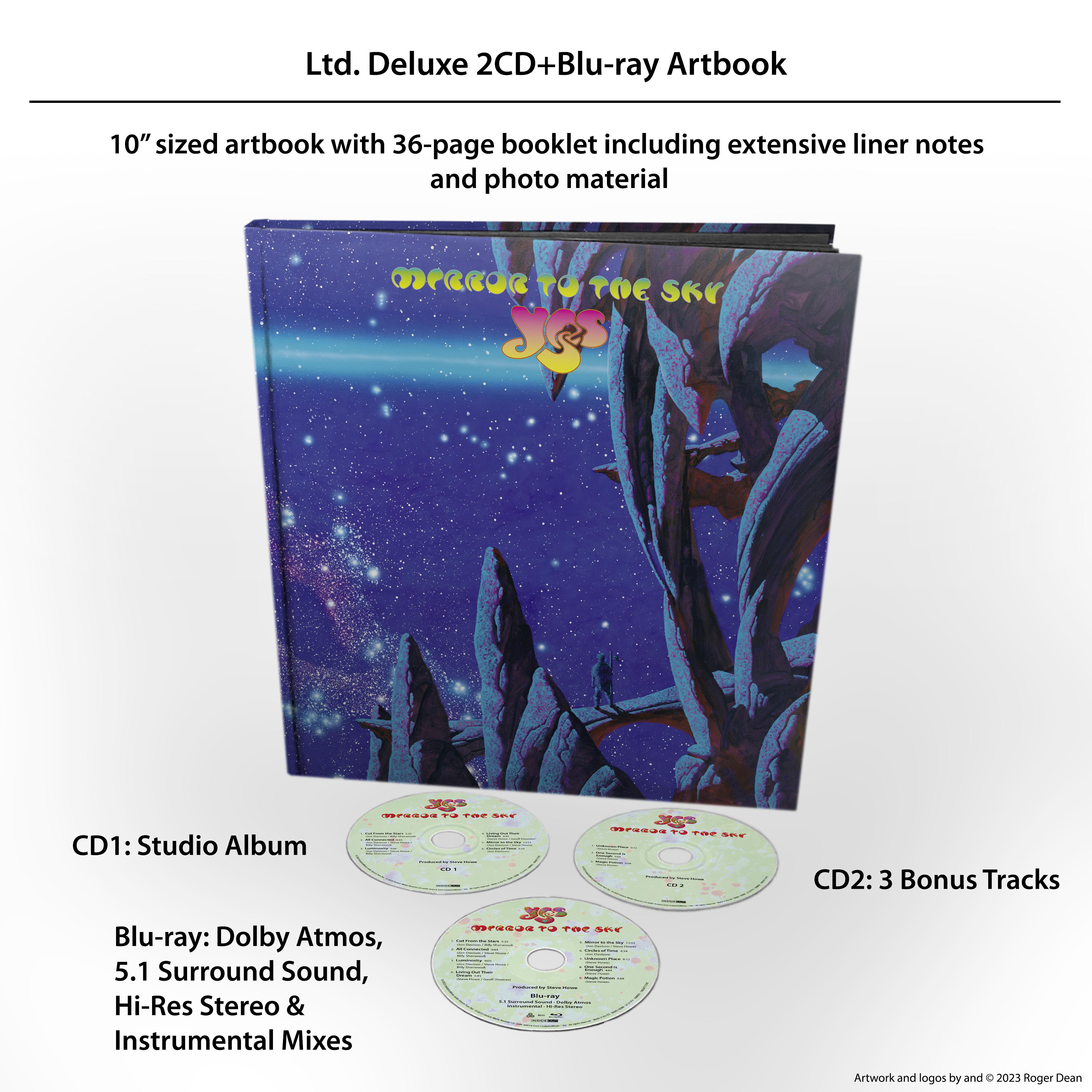 Deluxe Artbook mit CD, Blu-ray und Text, mit Albumcover und Liner Notes.