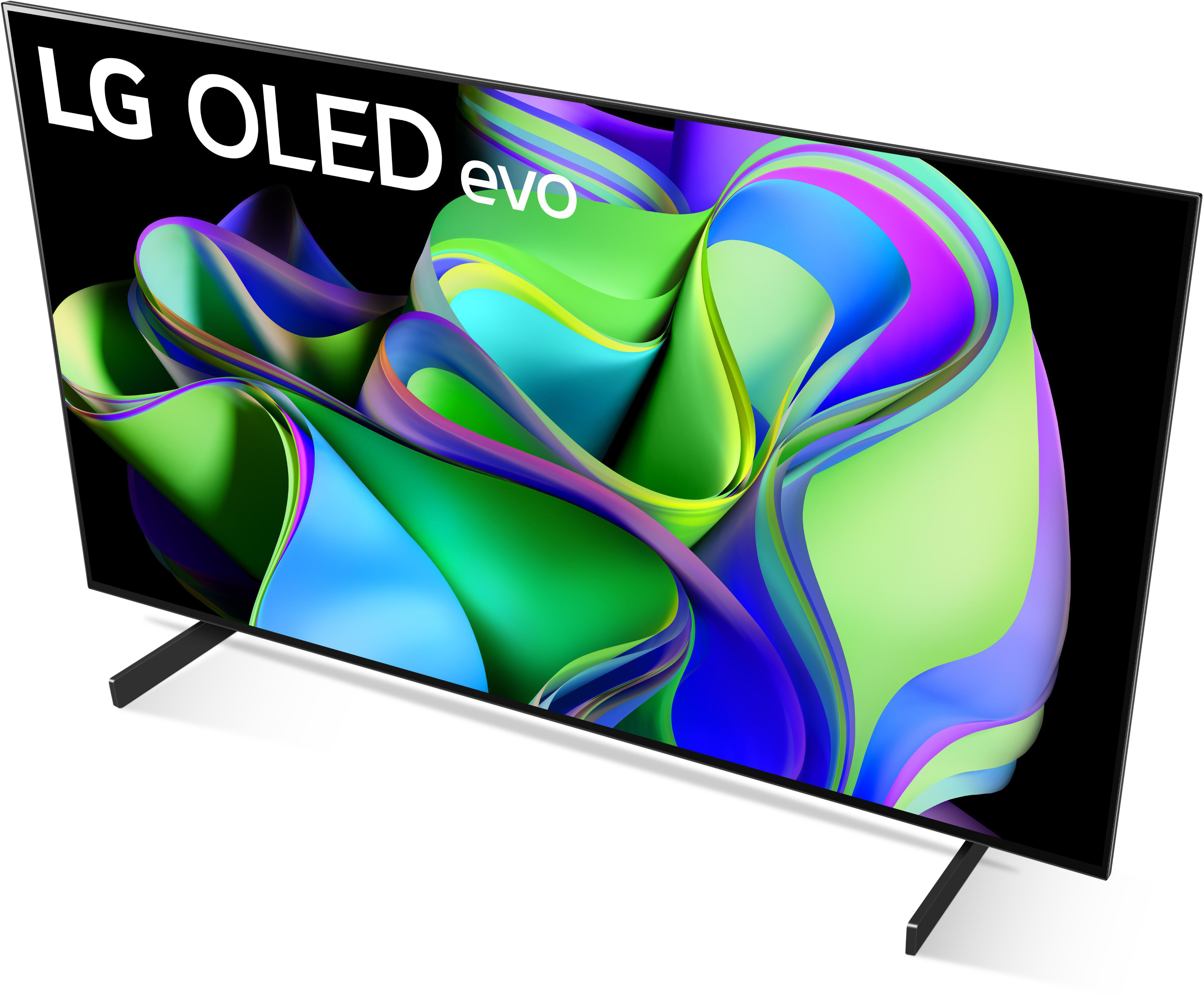 LG OLED42C37LA OLED evo TV (Flat, 42 Zoll / 106 cm, UHD 4K, SMART TV, webOS 23 mit LG ThinQ)