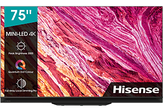 HISENSE 75U9GQ 75" 4K UHD Mini LED Smart ULED Televízió, 190 cm