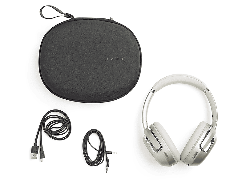 JBL Tour One M2 Bluetooth Kulak Üstü Kulaklık Beyaz_5