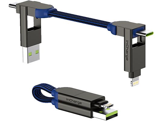 ROLLING SQUARE inCharge X - Lade und Sync-Kabel (Blau)