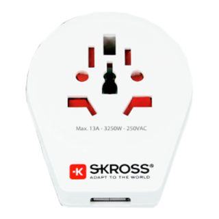SKROSS World to USA USB - Reiseadapter (Weiss)