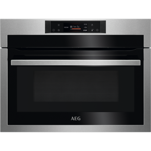 Horno - AEG KME721880M, 42 l, Integrable, Microondas + Grill, 1000 W, Acero inoxidable