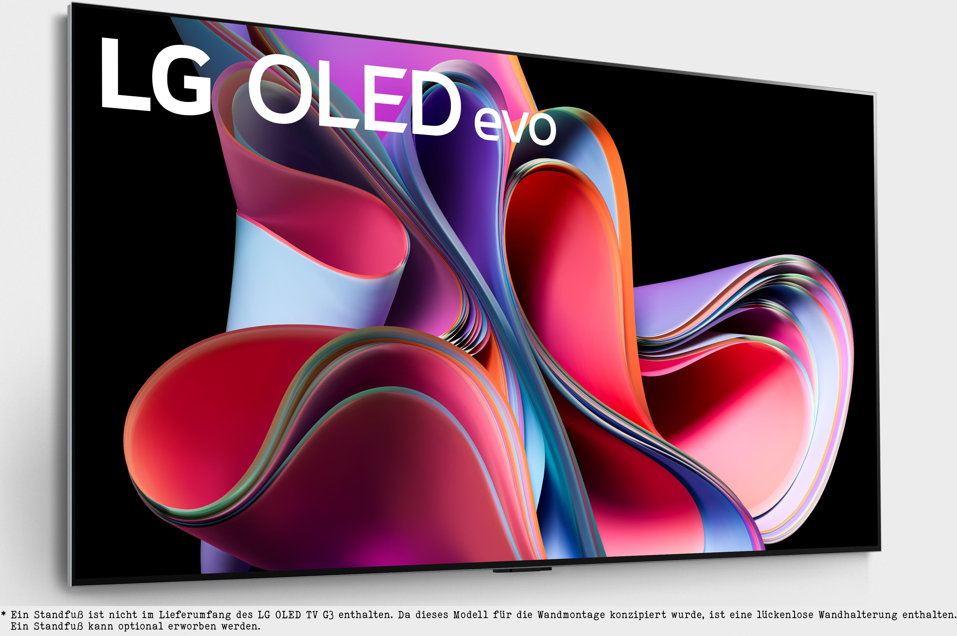 LG TV, webOS mit OLED LG Zoll ThinQ) 23 SMART 210 OLED83G39LA 4K, OLED evo cm, / 83 (Flat, TV