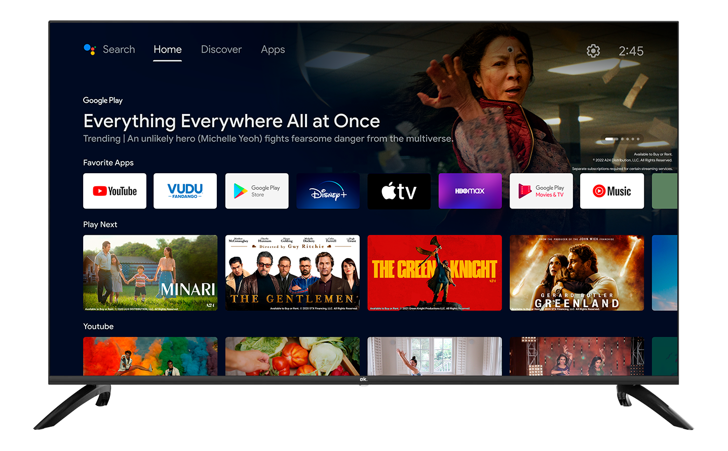 OK OTV50AU-5023C - TV (50 ", UHD 4K, LCD)