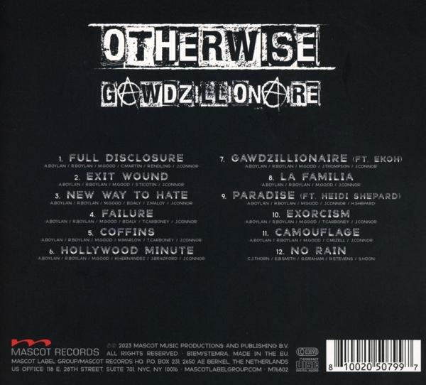 Otherwise - Gawdzillionaire  - (CD)