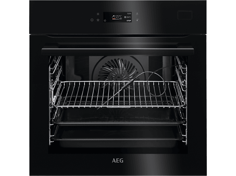 Horno a vapor  Hisense BSA66346PBG, Multifunción, Pirolítico, 77 l, WiFi,  Cocción simultánea, 56.4 cm, Negro