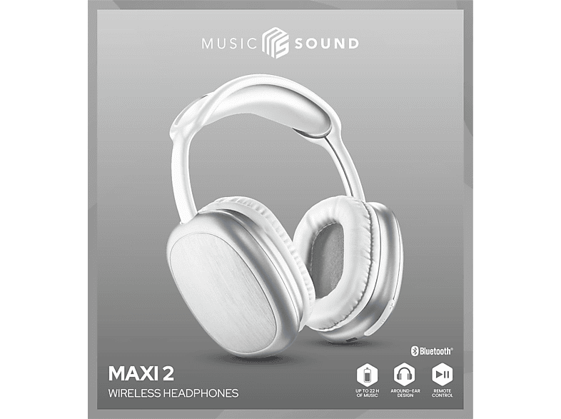 CELLULARLINE Music Sound 2 Maxi Bluetooth Kulak Üstü Kulaklık Beyaz_2