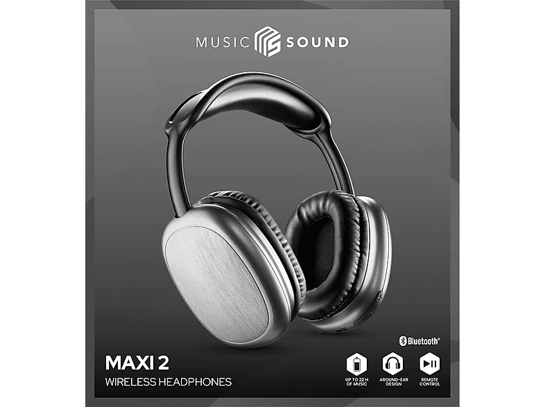 CELLULARLINE Music Sound 2 Maxi Bluetooth Kulak Üstü Kulaklık Siyah_2