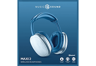 CELLULARLINE Music Sound 2 Maxi Bluetooth Kulak Üstü Kulaklık Mavi_2